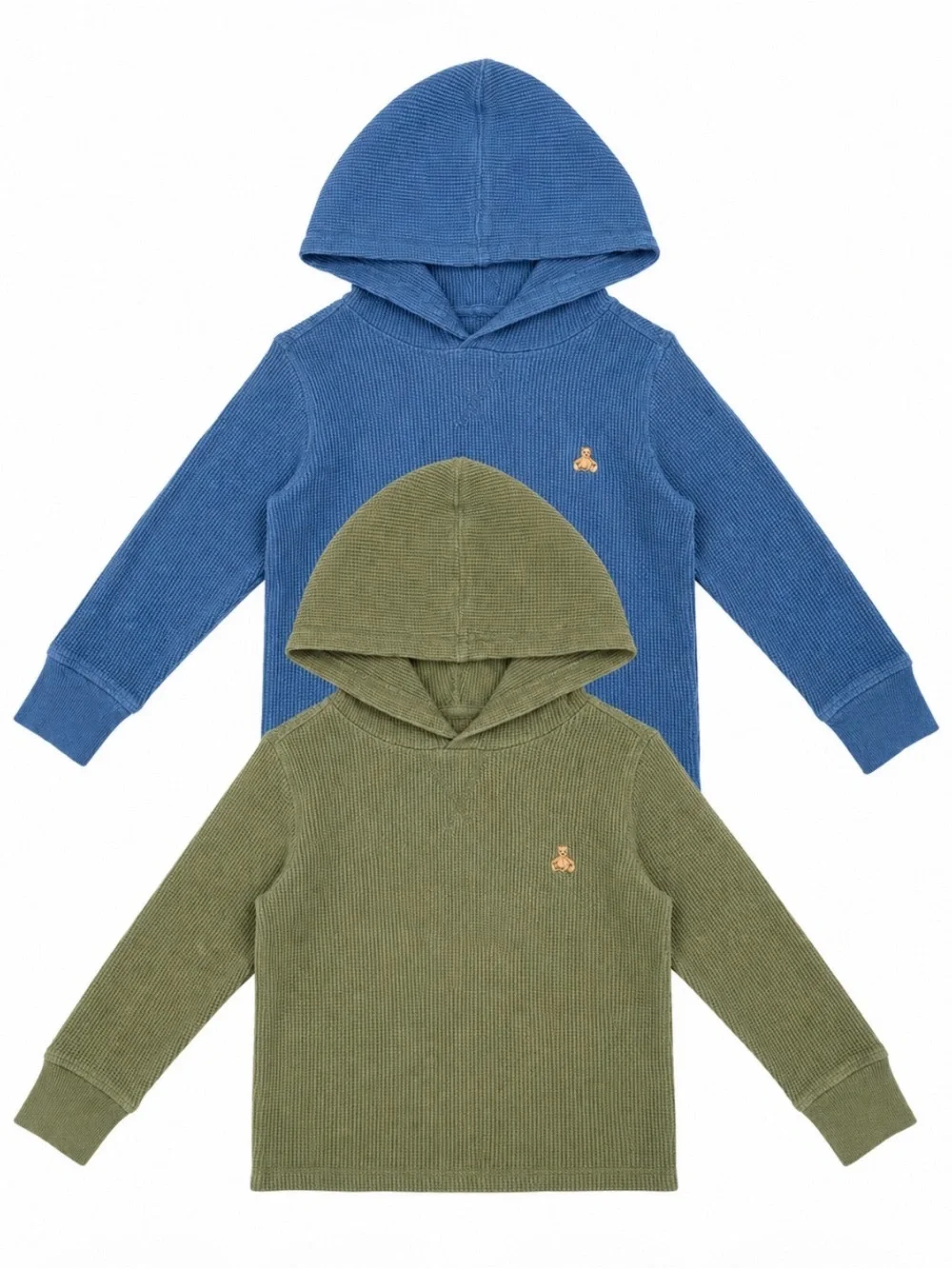 GAP Kids Hooded Thermal Tops - Blue & Olive